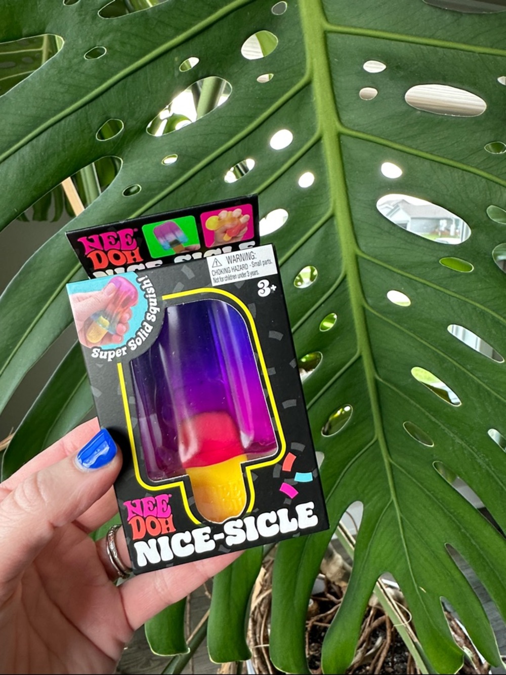 NeeDoh Nice-Sicle Popsicle Stress Toy - Purple, Pink, Yellow